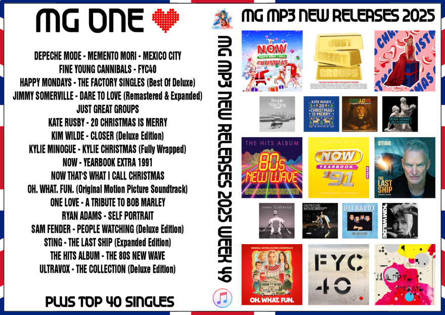 MP3 NEW RELEASES 2025 WEEK 49