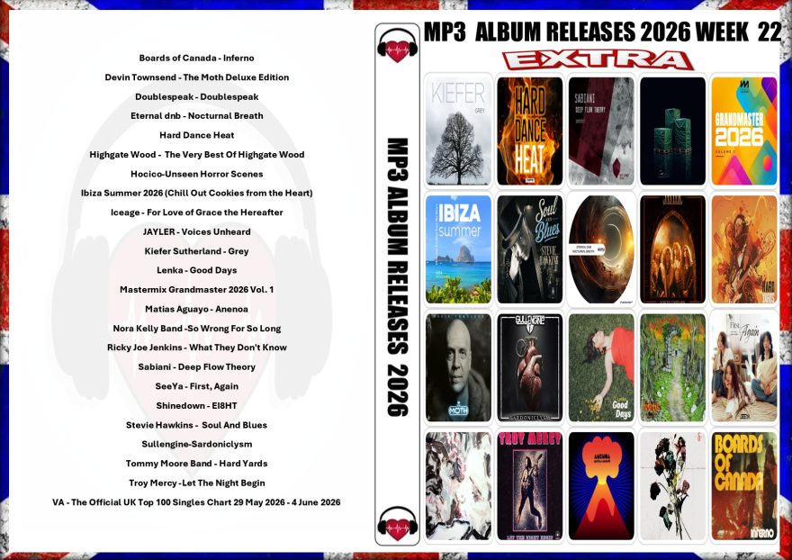 MP3 ALBUM RELEASES EXTRA 2026 WEEK 22 2026