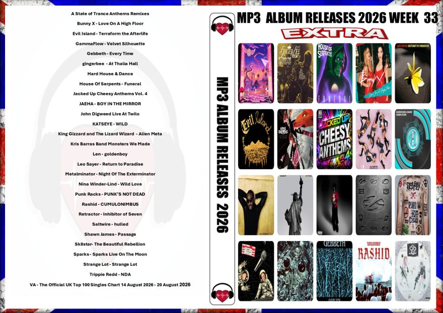 MP3 ALBUM RELEASES EXTRA 2026 WEEK 33 (2026)