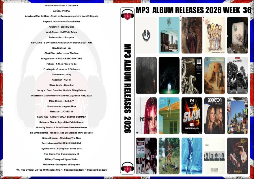 MP3 ALBUM RELEASES EXTRA 2026 WEEK 36 (2026)